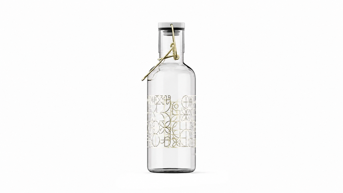 Trinkflasche Art Deco Gold 0.6 Liter