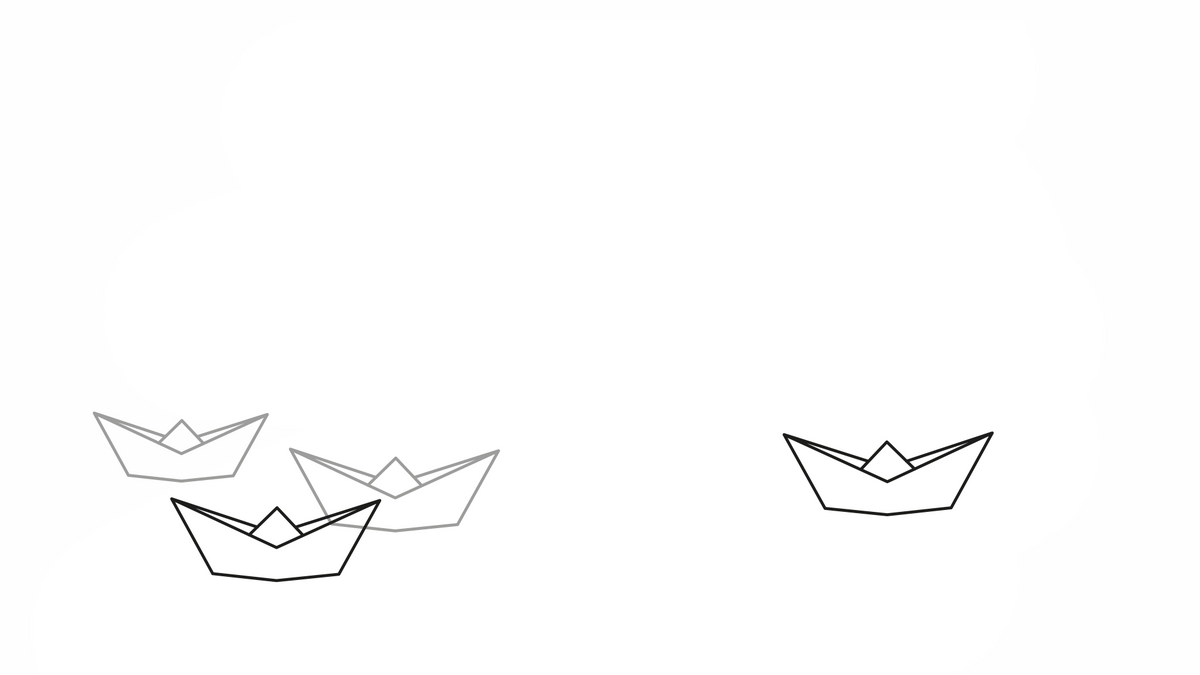 Gourde Origami Boats 0.6 litre