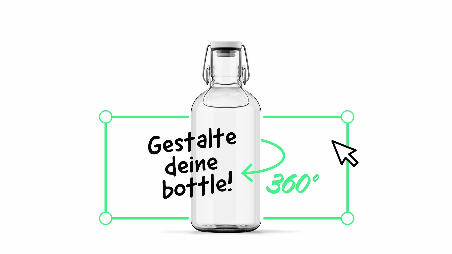 FILL ME Trinkflasche 1 Liter zum Gestalten